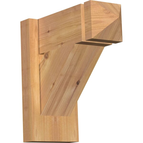 Ekena Millwork Traditional Arts & Crafts Smooth Outlooker, Western Red Cedar, 5 1/2"W x 12"D x 12"H OUT06X12X12TRA03SWR - main